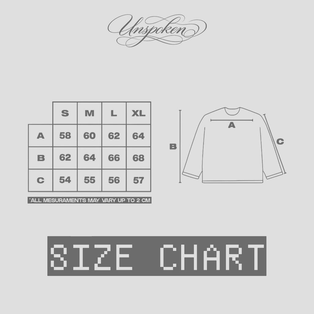 UNSPOKEN™ Longsleeve White Version